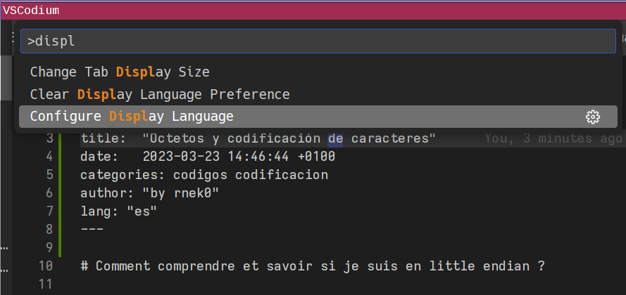 Configure Display Language